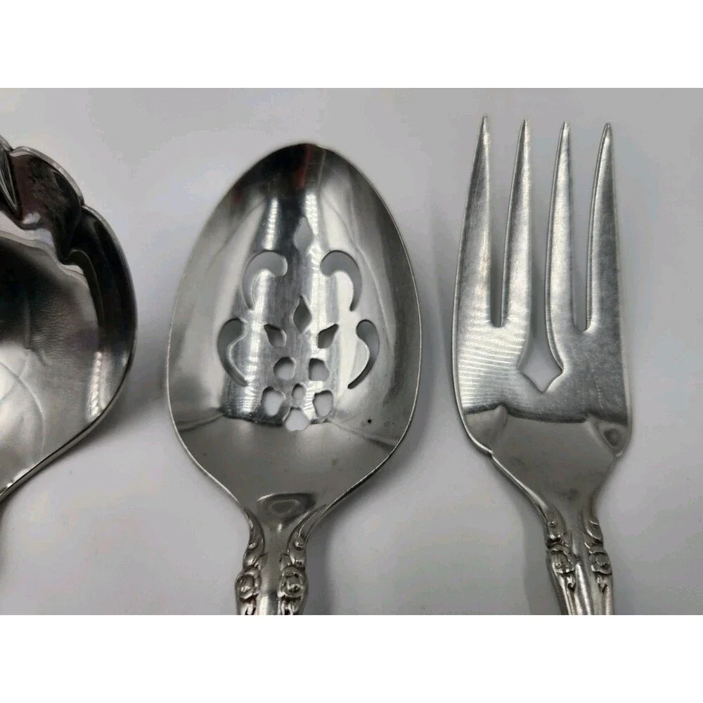 Oneida Community Brahms 4 Piece Hostess Set Serving Stainless Steel Flatware
